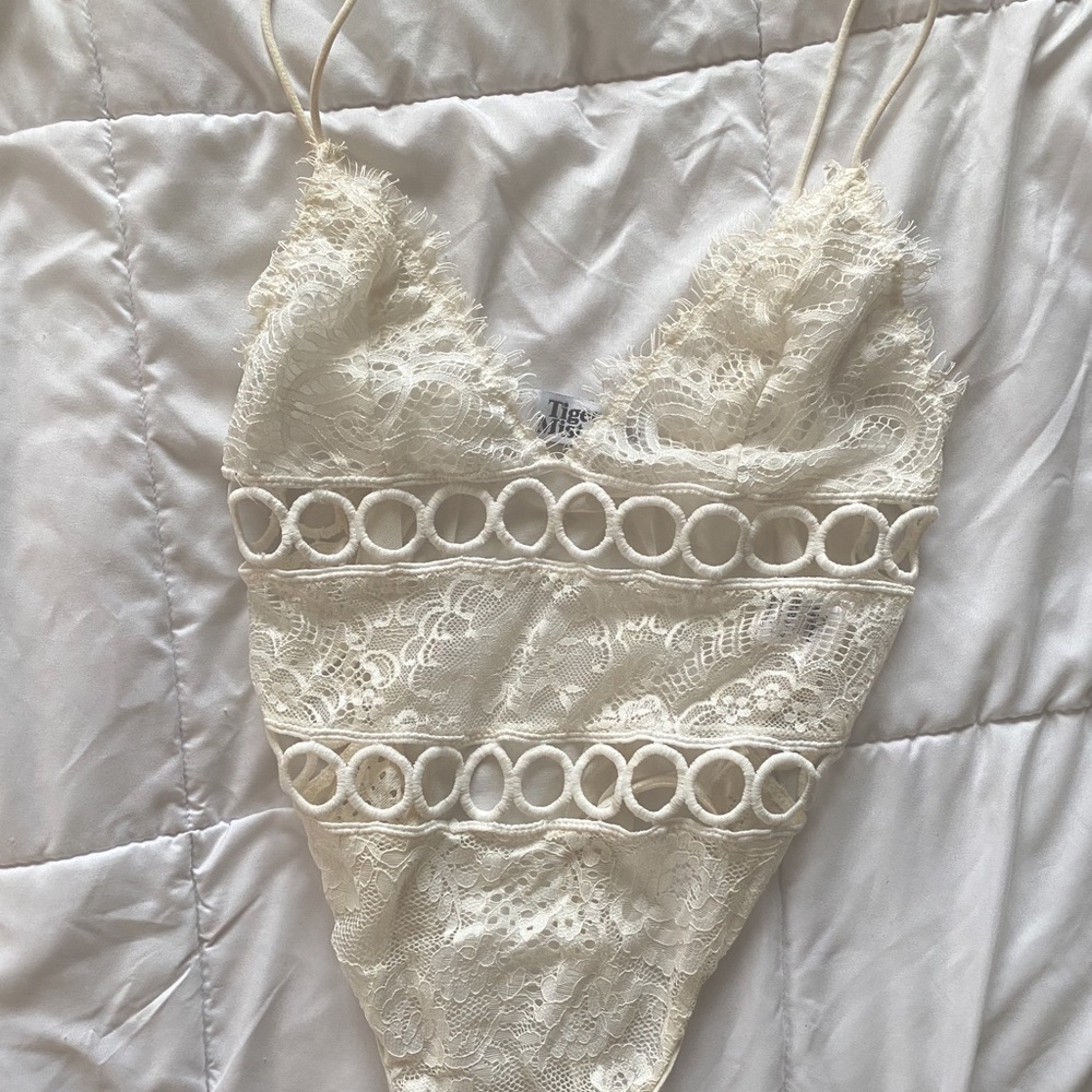 Cream/Ivory Tiger Mist Bodysuit